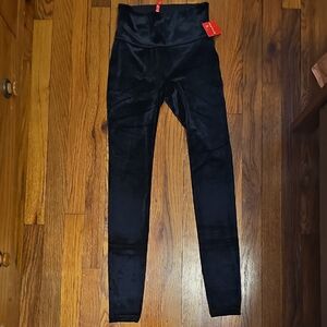 Spanx Black Velvet Leggings